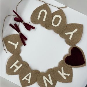 Wedding or special event thank you sign